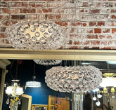 Clear Acrylic Balls Chandelier, Contemporary Design